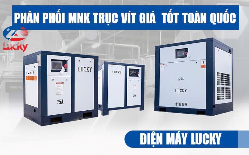Điện máy Lucky - bán buôn, bán lẻ máy nén khí trục vít giá tốt toàn quốc