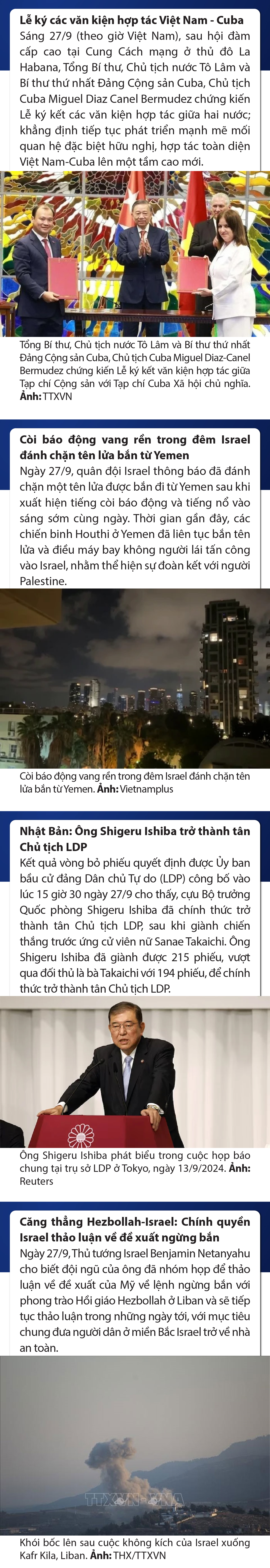 Sự kiện nổi bật trong vao m88, quốc tế ngày 27/9
