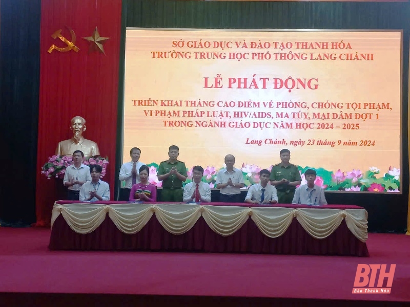 Phát động triển khai tháng cao điểm về phòng, chống tội phạm, vi phạm pháp luật, HIV/AIDS, ma túy, mại dâm đợt 1 trong ngành Giáo dục