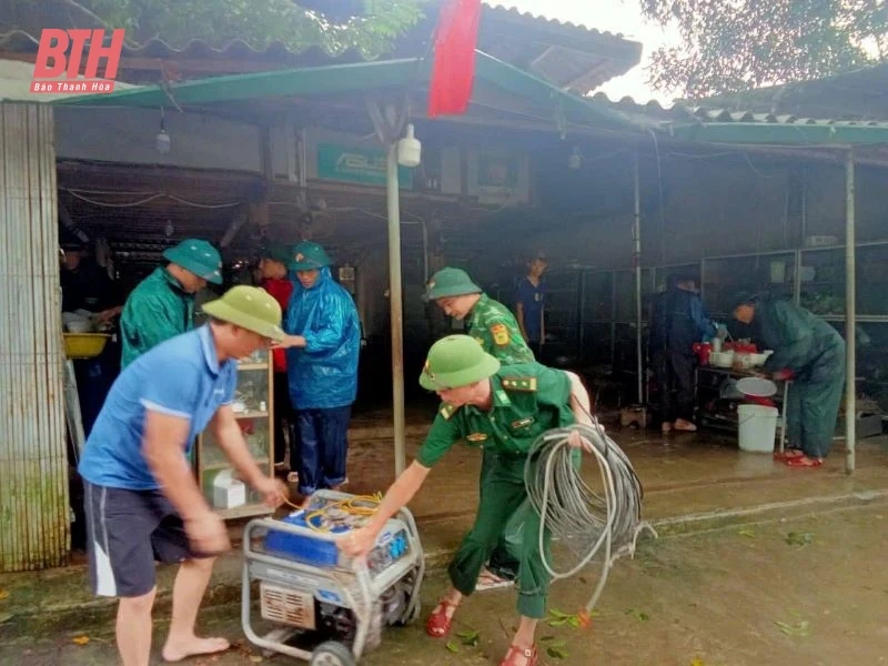 Các đồn Biên phòng tuyến biên giới của tỉnh khẩn trương sơ tán người và tài sản của Nhân dân, phòng chống sạt lở, mưa lũ