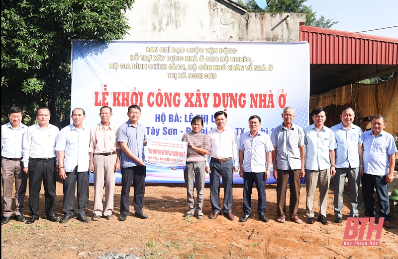 Thị xã Nghi Sơn khởi công xây dựng nhà ở cho hộ nghèo