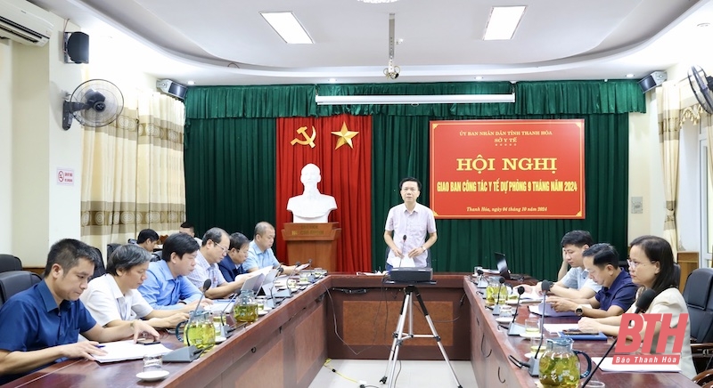 Hội nghị giao ban công tác y tế dự phòng 9 tháng năm 2024