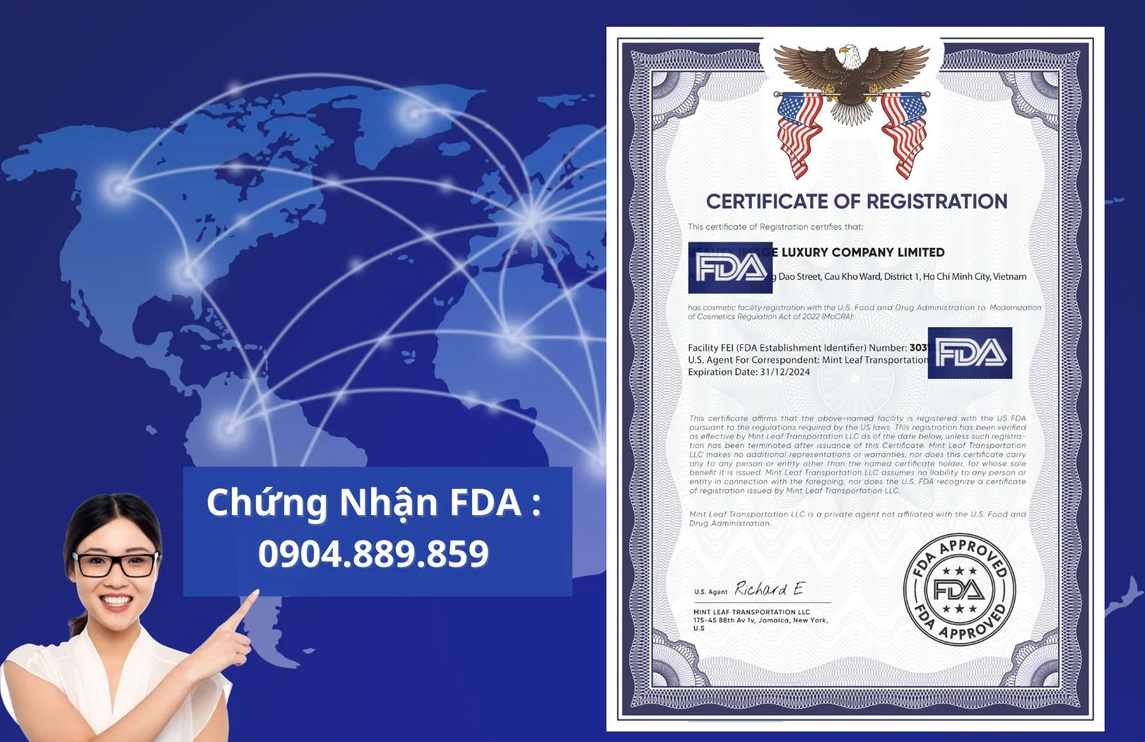 GCDRI tư vấn chiến lược đạt chứng nhận FDA cho sản phẩm xuất khẩu