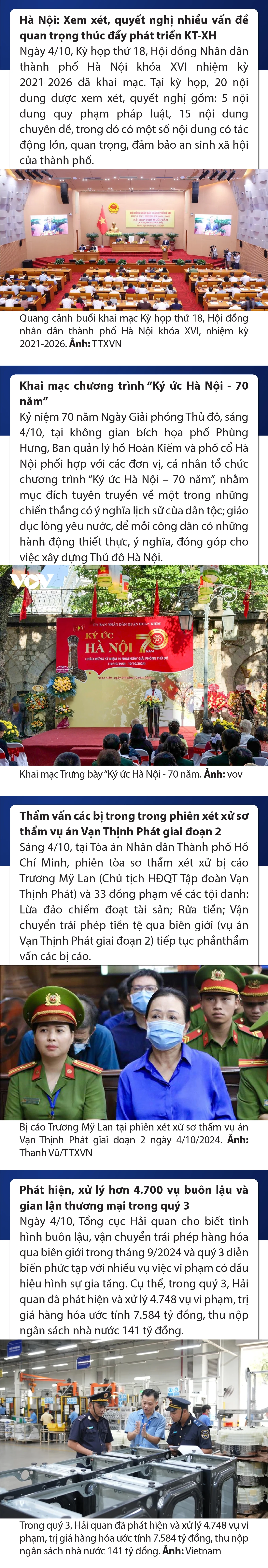 Sự kiện nổi bật trong link vào m88 bhki, quốc tế ngày 4/10