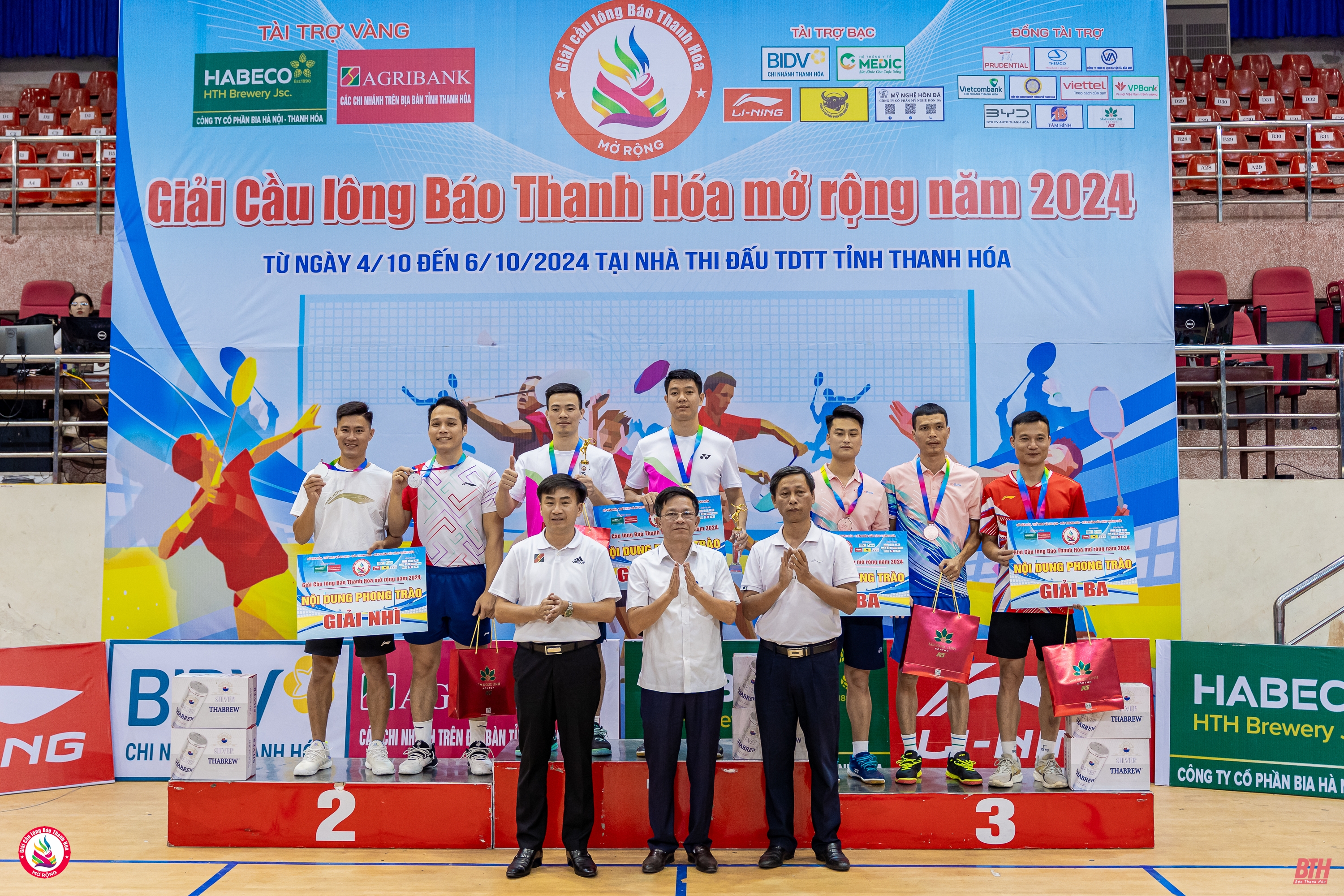 Giải Cầu lông Báo Thanh Hoá mở rộng năm 2024 thành công tốt đẹp