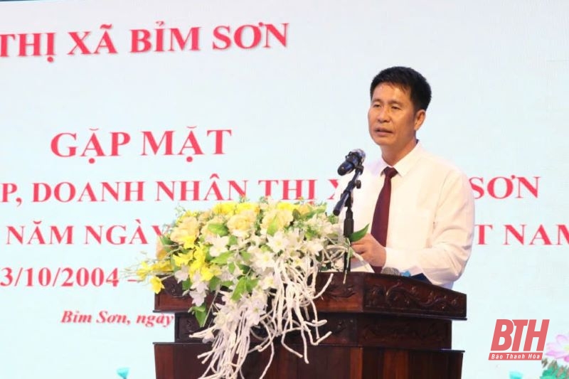 Thị xã Bỉm Sơn gặp mặt doanh nghiệp, doanh nhân