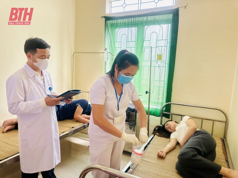 Diễn tập điều tra, xử lý vụ ngộ độc thực phẩm tại huyện Nông Cống