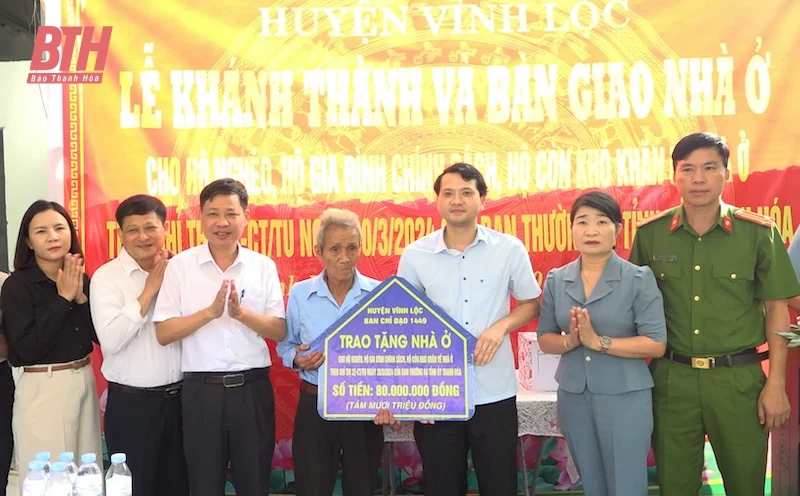 Vĩnh Lộc: Khánh m88 trang chủ, bàn giao nhà ở theo Chỉ thị số 22 của Ban Thường vụ Tỉnh uỷ