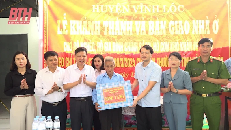 Vĩnh Lộc: Khánh m88 trang chủ, bàn giao nhà ở theo Chỉ thị số 22 của Ban Thường vụ Tỉnh uỷ