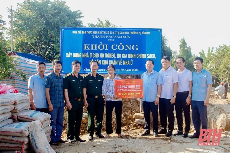 TP Sầm Sơn: Tiếp nhận trên 6,7 tỷ đồng hỗ trợ xây dựng nhà ở cho hộ nghèo, hộ gia đình chính sách, hộ còn khó khăn về nhà ở