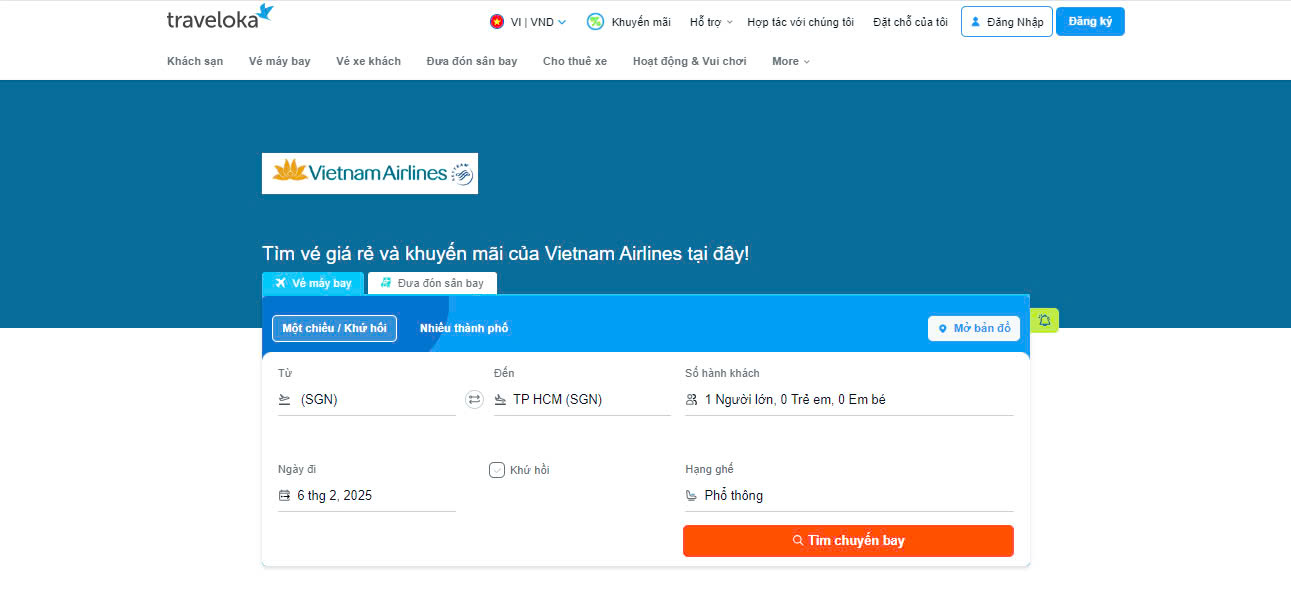 Traveloka bật mí cách săn vé máy bay Vietnam Airlines giá rẻ đi Đà Nẵng