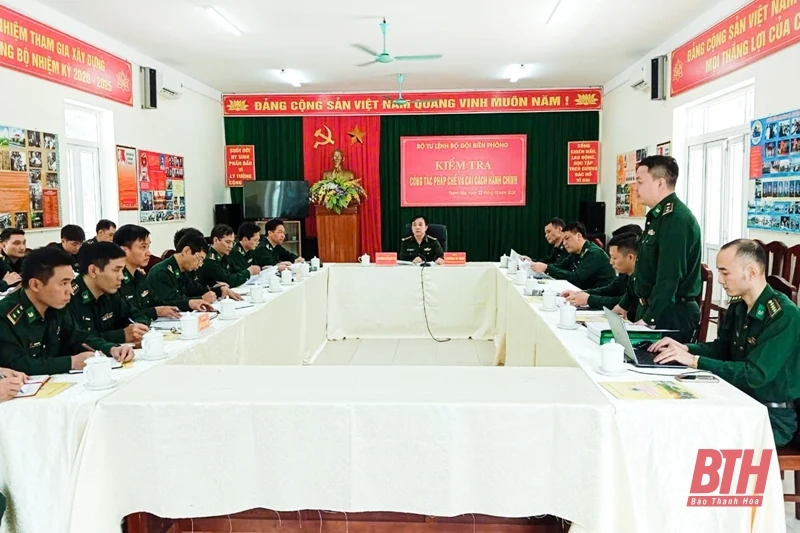 Bộ tư lệnh BĐBP kiểm tra công tác pháp chế và cải cách hành chính tại BĐBP tỉnh Thanh Hóa