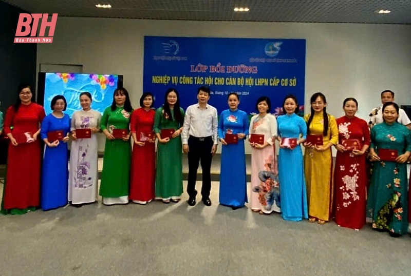 Bế giảng lớp bồi dưỡng nghiệp vụ công tác Hội tỉnh Thanh Hoá và Bắc Ninh 2024