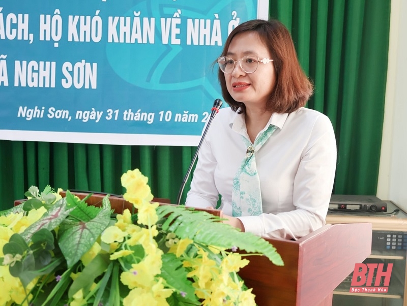 Thị xã Nghi Sơn bàn giao 3 nhà ở cho hộ nghèo