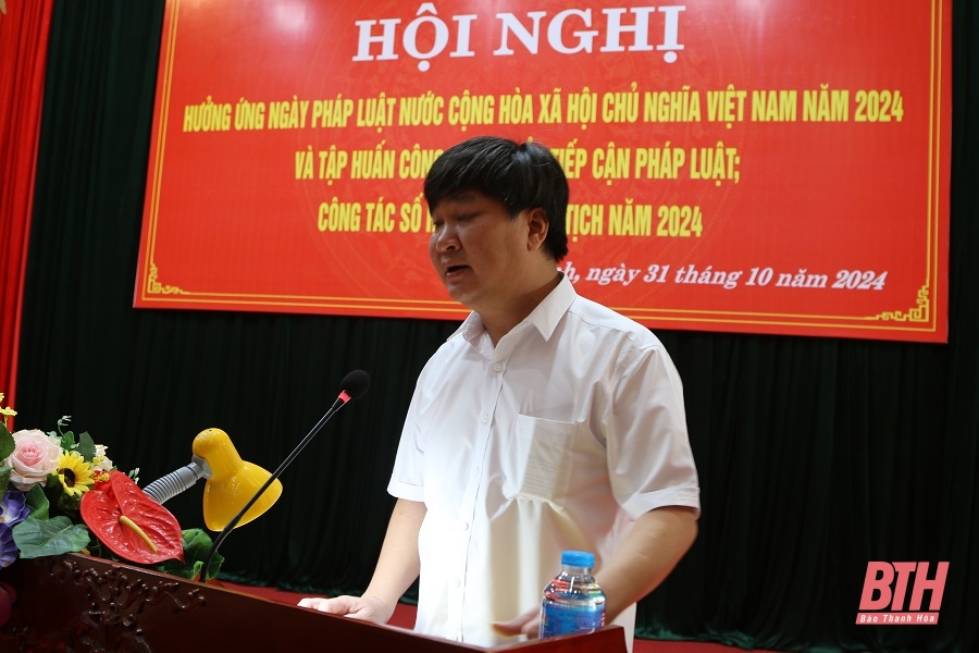 Huyện Yên Định tổ chức các hoạt động hưởng ứng Ngày pháp luật Việt Nam năm 2024