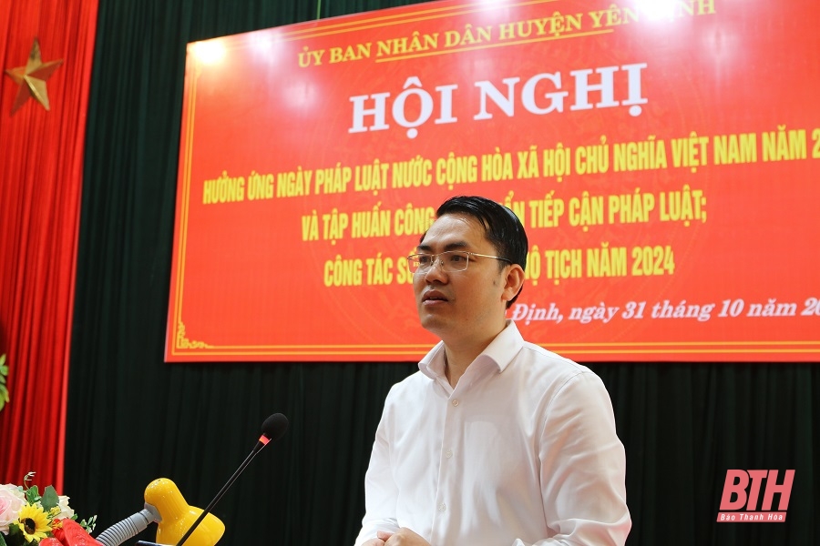 Huyện Yên Định tổ chức các hoạt động hưởng ứng Ngày pháp luật Việt Nam năm 2024