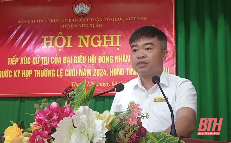 Cử tri huyện Như Xuân đề nghị quan tâm tạo việc làm cho lao động địa phương