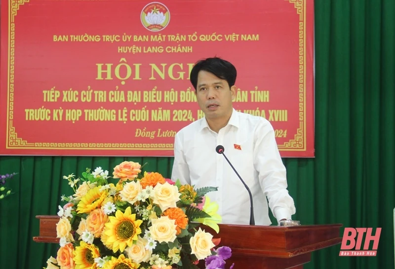 Tổ đại biểu HĐND tỉnh tiếp xúc cử tri huyện Lang Chánh