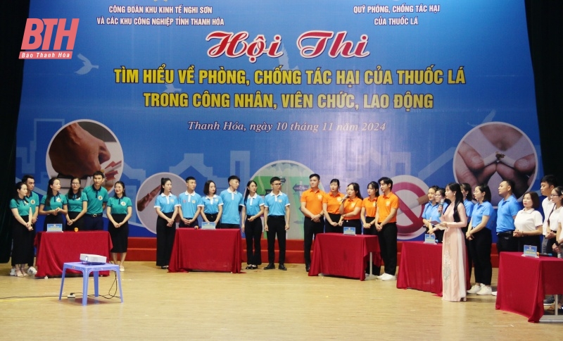 Hội thi tìm hiểu về phòng, chống tác hại của thuốc lá trong công nhân, viên chức, lao động