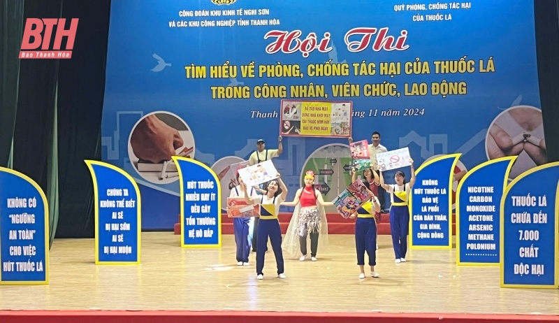 Hội thi tìm hiểu về phòng, chống tác hại của thuốc lá trong công nhân, viên chức, lao động