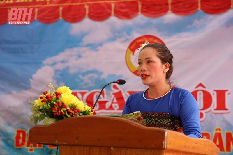 Phó Chủ tịch UBND tỉnh Lê Đức Giang dự Ngày hội Đại đoàn kết toàn dân tộc với cán bộ và Nhân dân bản Trung Tân