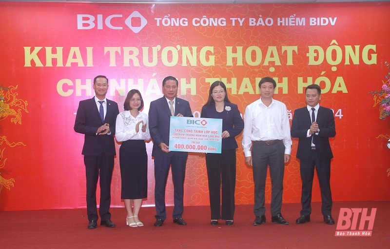 Tổng Công ty Bảo hiểm BIDV khai trương hoạt động chi nhánh BIC Thanh Hóa