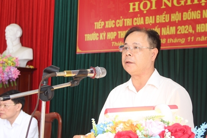 Cử tri huyện Thiệu Hóa kiến nghị nhiều vấn đề liên quan đến đời sống dân sinh