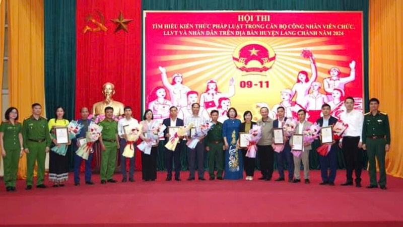 Lang Chánh: Hội thi kiến thức pháp luật trong cán bộ, công chức, viên chức, lực lượng vũ trang và Nhân dân