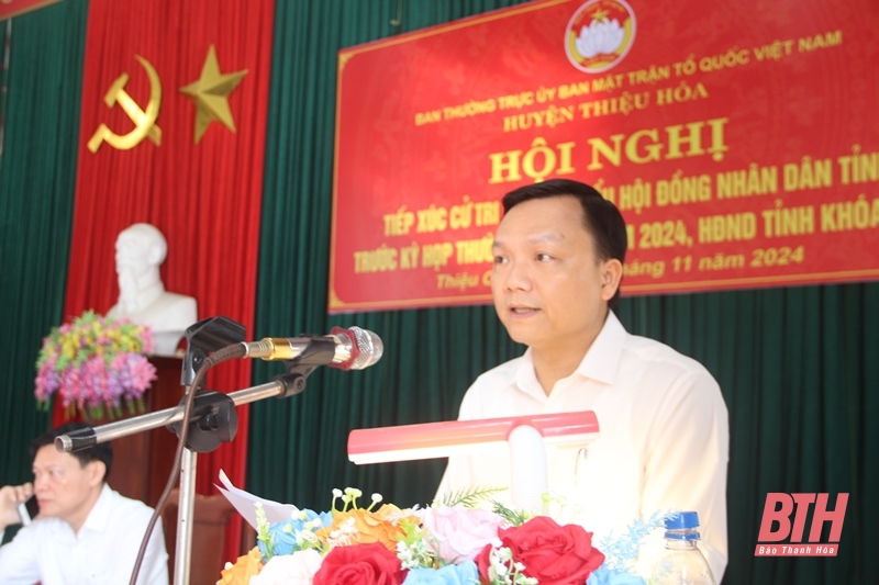 Cử tri huyện Thiệu Hóa kiến nghị nhiều vấn đề liên quan đến đời sống dân sinh