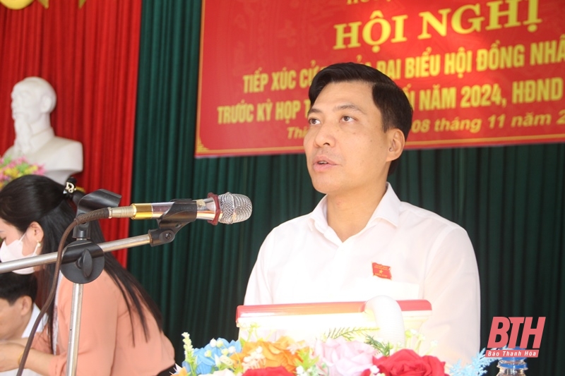 Cử tri huyện Thiệu Hóa kiến nghị nhiều vấn đề liên quan đến đời sống dân sinh