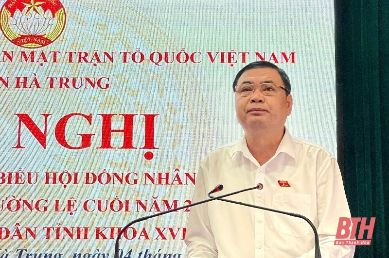 Đại biểu HĐND tỉnh tiếp xúc cử tri huyện Hà Trung