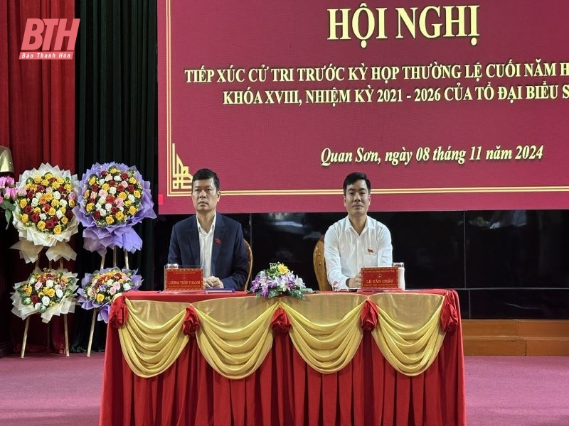 Cử tri huyện Quan Sơn kiến nghị đầu tư cơ sở hạ tầng phục vụ phát triển sản xuất, ổn định đời sống