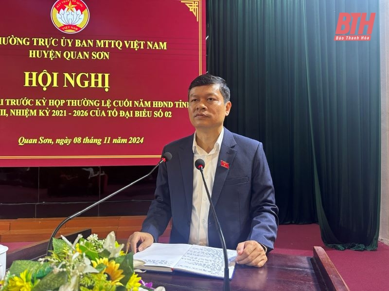 Cử tri huyện Quan Sơn kiến nghị đầu tư cơ sở hạ tầng phục vụ phát triển sản xuất, ổn định đời sống