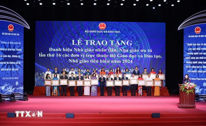 Trao tặng danh hiệu Nhà giáo nhân dân, Nhà giáo ưu tú năm 2024