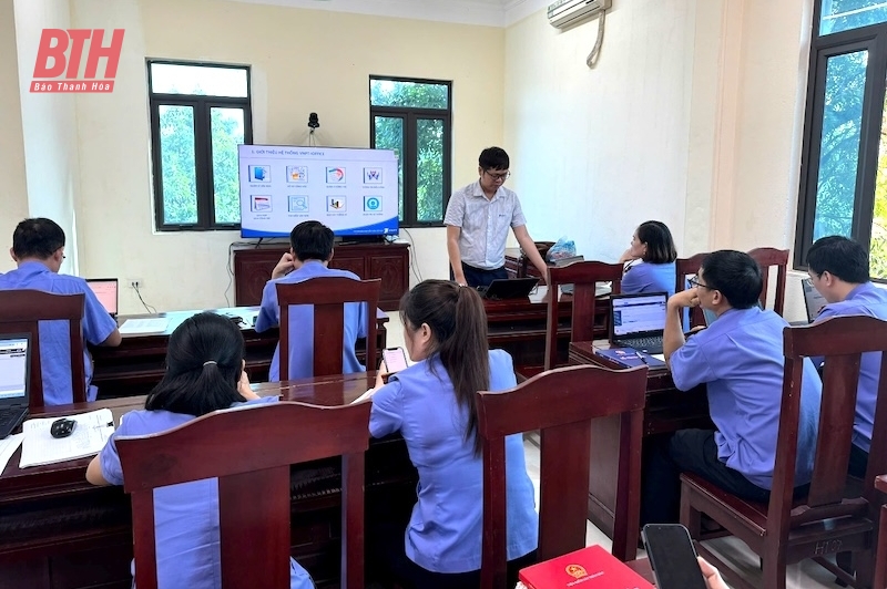 Viện Kiểm sát Nhân dân huyện Quảng Xương t ăng cường phối hợp chuyển đổi số