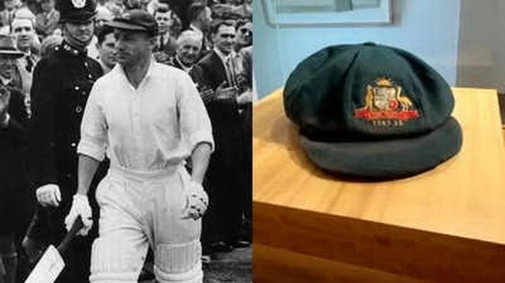Chiếc mũ kèo nhà cái m88 huyền thoại cricket Don Bradman được bán đấu giá 250.000 USD