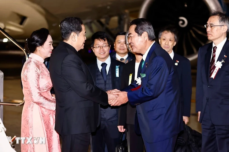 Chủ tịch cá cược bóng đá m88 Trần Thanh Mẫn và Phu nhân đến Thủ đô Tokyo, bắt đầu thăm chính thức Nhật Bản