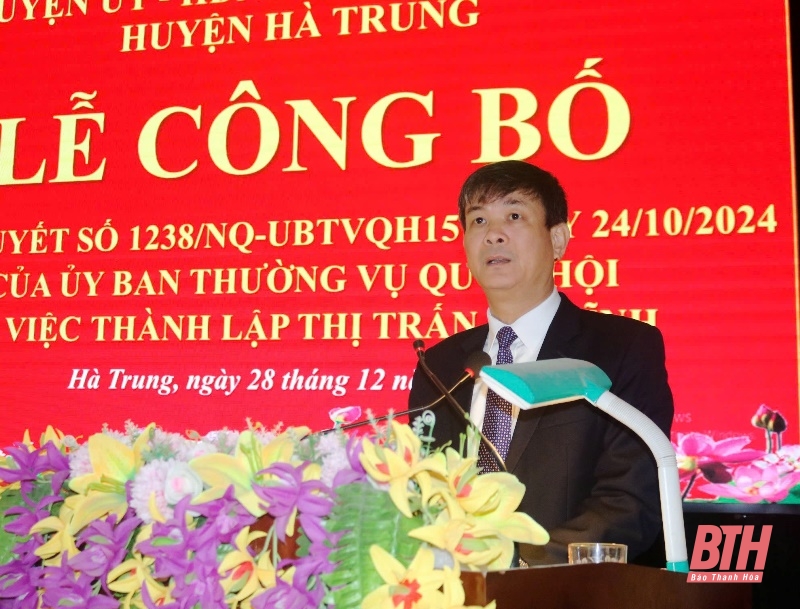 Công bố thành lập thị trấn Hà Long và thị trấn Hà Lĩnh