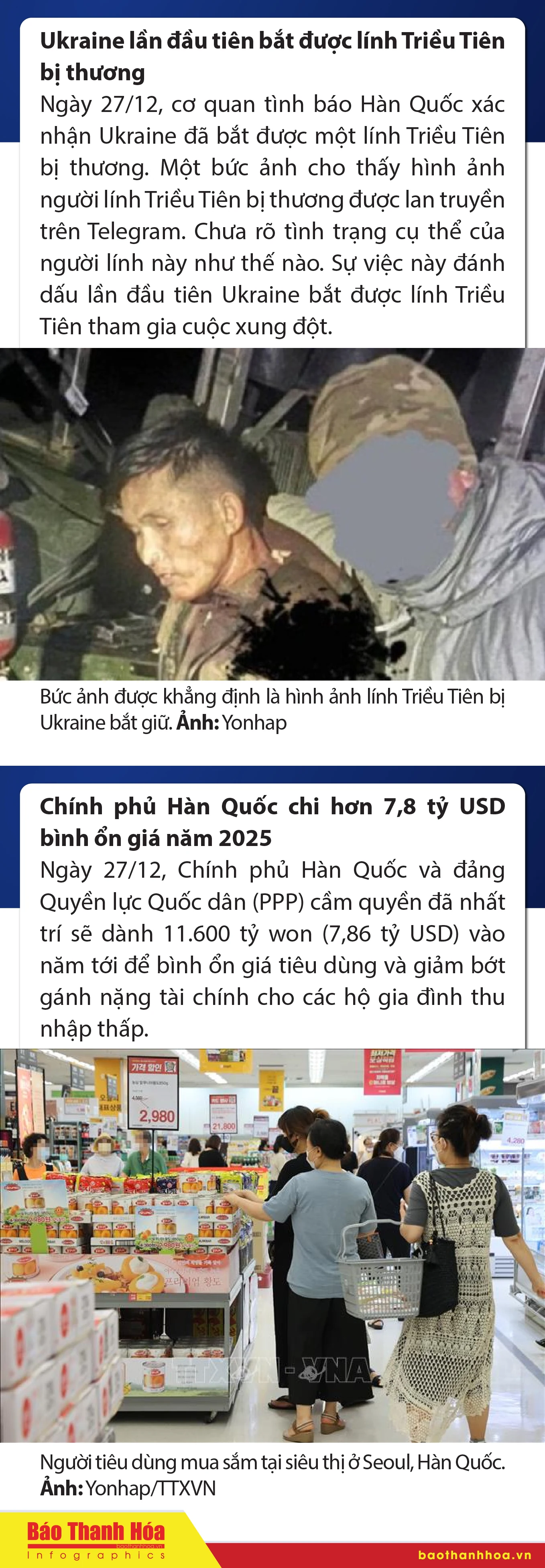 Sự kiện nổi bật trong nước, quốc tế ngày 27/12