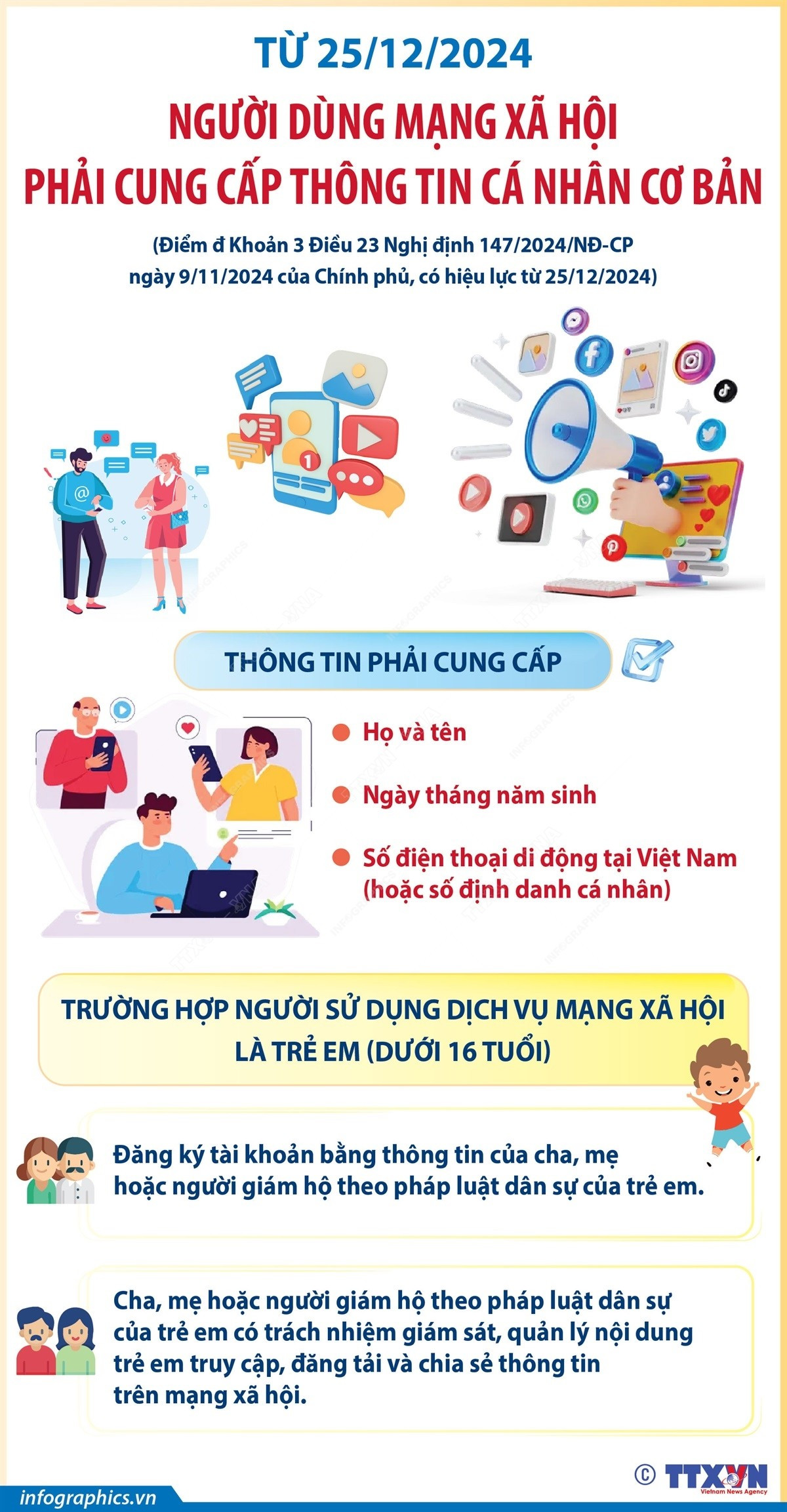 Từ hôm nay (25/12), người dùng mạng xã hội phải cung cấp link m88 cá nhân cơ bản