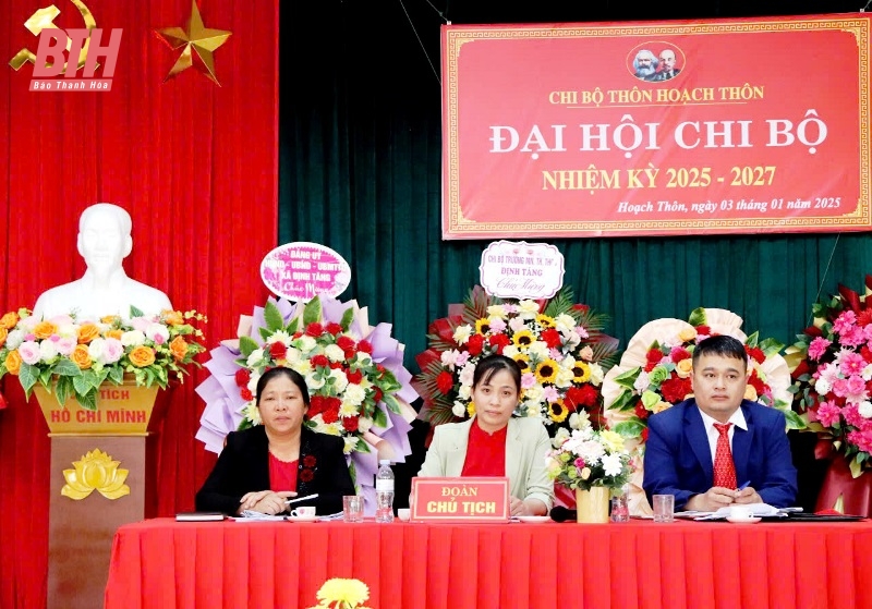 Đại hội điểm chi bộ Hoạch Thôn, Đảng bộ xã Định Tăng, nhiệm kỳ 2025-2027