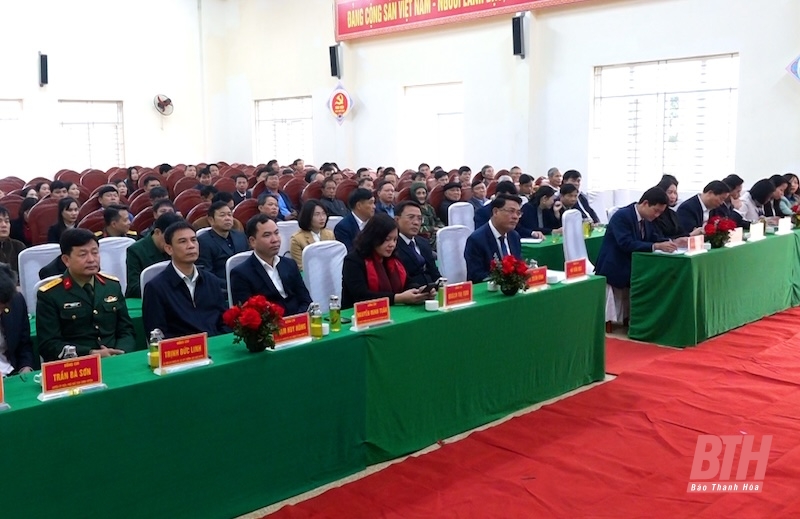 Thạch Thành: Công bố quyết định thành lập xã Thạch Long mới và công tác tổ chức đảng, cán bộ 