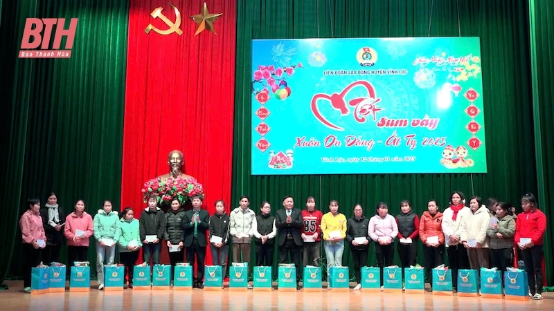“Tết sum vầy - Xuân ơn Đảng” cho đoàn viên, người lao động huyện Vĩnh Lộc