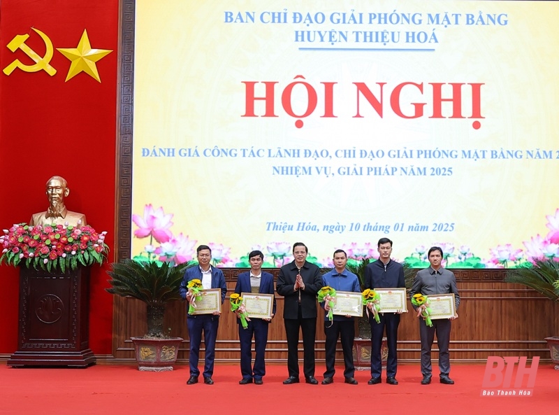 Thiệu Hóa hoàn thành giải phóng mặt bằng 28 dự án trong năm 2024 