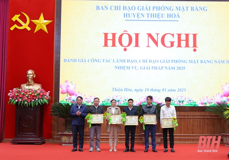 Thiệu Hóa hoàn thành giải phóng mặt bằng 28 dự án trong năm 2024 