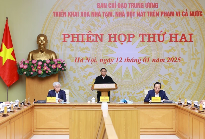 Phiên họp thứ hai của Ban Chỉ đạo Trung ương triển khai xóa nhà tạm, nhà dột nát