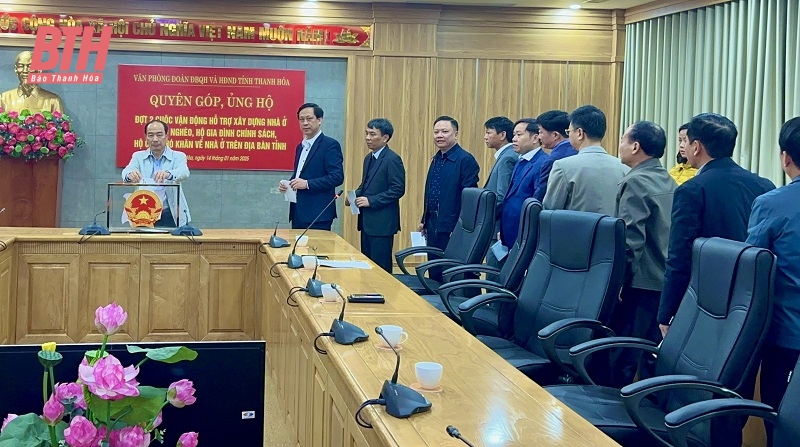 Văn phòng Đoàn ĐBQH và HĐND tỉnh quyên góp, ủng hộ xây dựng nhà ở cho dang nhap m88