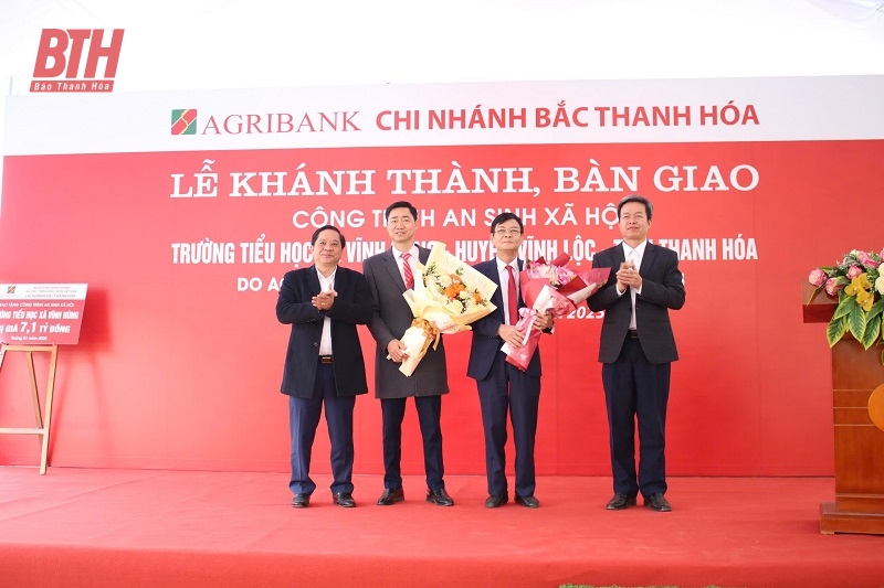 Agribank Bắc kèo nhà cái m88 tài trợ hơn 7,1 tỷ đồng xây dựng Trường Tiểu học xã Vĩnh Hùng