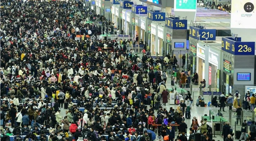 Trung Quốc bước vào kỳ Xuân vận 2025: 9 tỷ lượt di chuyển