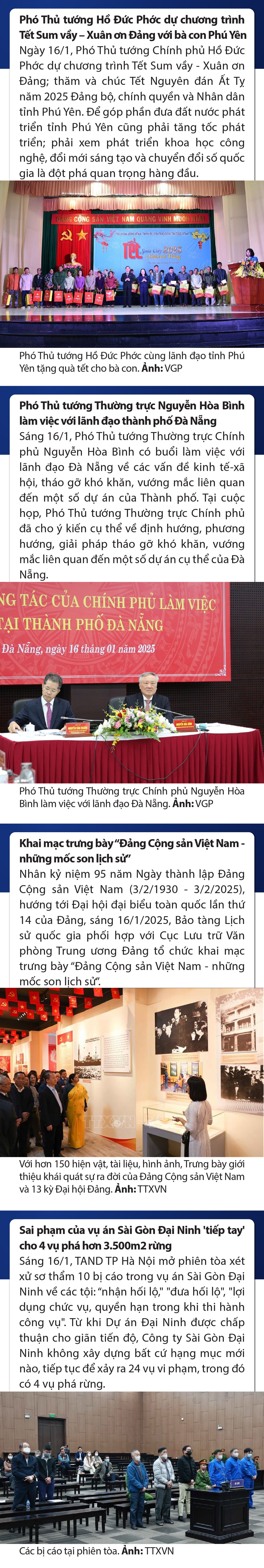 Sự kiện nổi bật trong nước, link vào m88 mới nhất tế ngày 16/1